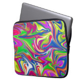 Bublegum-Marmor, Laptop-Sieb Laptopschutzhülle (Vorderseite Links)