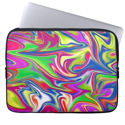 Bublegum-Marmor, Laptop-Sieb Laptopschutzhülle (Vorderseite)