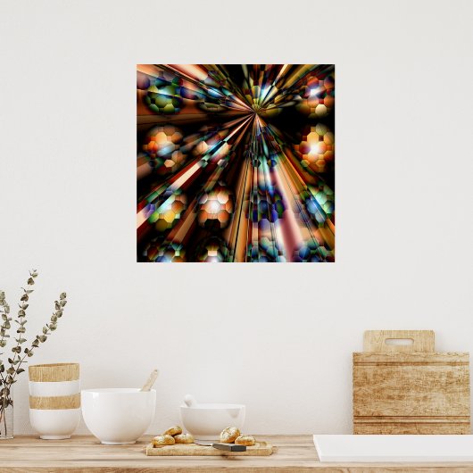 Bublin' Planets.... Poster (Küche)