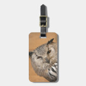 Bubo bubo sibiricus gepäckanhänger (Vorderseite vertikal)