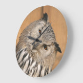 Bubo bubo sibiricus große wanduhr (Winkel)