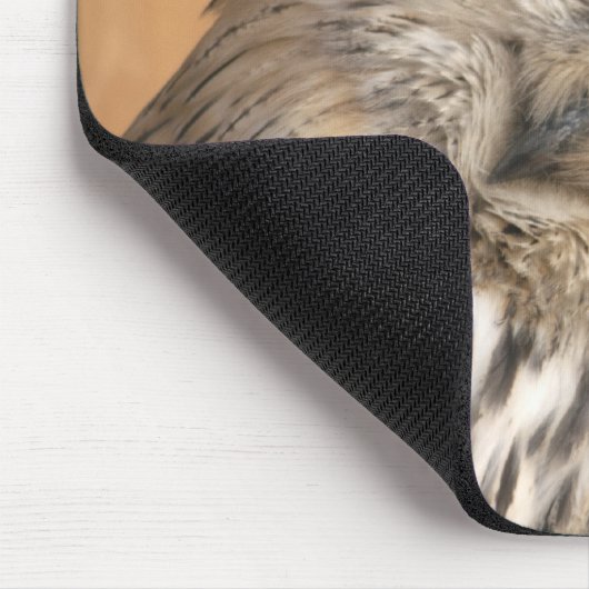Bubo bubo sibiricus mousepad (Ecke)