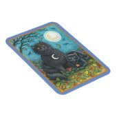 BUBO & PYEWACKET SCHWARZE KATZEN, HALLOWEEN FOLK A MAGNET (Rechte Seite)