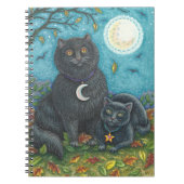 BUBO & PYEWACKET SCHWARZE KATZEN, HALLOWEEN FOLK A NOTIZBLOCK (Vorderseite)