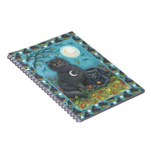 BUBO & PYEWACKET SCHWARZE KATZEN, HALLOWEEN FOLK A NOTIZBLOCK (Rechte Seite)