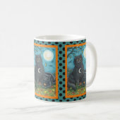 BUBO- UND PYEWACKET-SCHWARZE KATZE-HALLOWEEN TASSE (VorderseiteRechts)