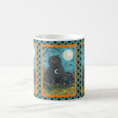 BUBO- UND PYEWACKET-SCHWARZE KATZE-HALLOWEEN TASSE (Mittel)