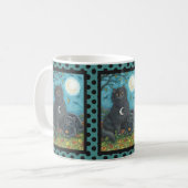 BUBO- UND PYEWACKET-SCHWARZE KATZE-HALLOWEEN TASSE (Vorderseite Links)
