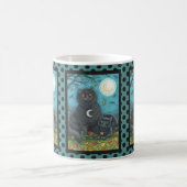 BUBO- UND PYEWACKET-SCHWARZE KATZE-HALLOWEEN TASSE (Mittel)
