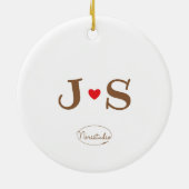 Bubu and Moonch, Scooter, Anfangspaar Keramik Ornament (Hinten)