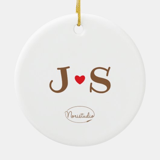 Bubu and Moonch, Scooter, Anfangspaar Keramik Ornament (Hinten)