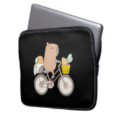 Bubu die Guinea Pig Biking Laptopschutzhülle (Vorderseite Links)