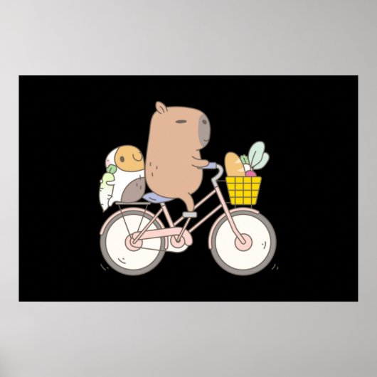 Bubu die Guinea Pig Biking Poster (Vorne)