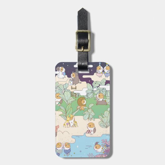 Bubu die Guinea Pig, Holoscope Land Gepäckanhänger (Vorderseite vertikal)