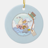 Bubu die Guinea Schwein, Ein Glas Abenteuer Keramik Ornament (Vorne)