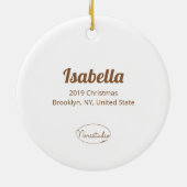 Bubu die Guinea Schweinchen mit Baby Kaiser Pingui Keramik Ornament (Hinten)