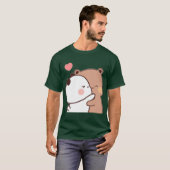 Bubu Dudu Cute Couple Cartoon funny T-Shirt (Vorne ganz)
