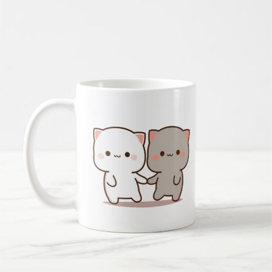 Bubu Dudu Holding Hands Kaffeetasse (Links)