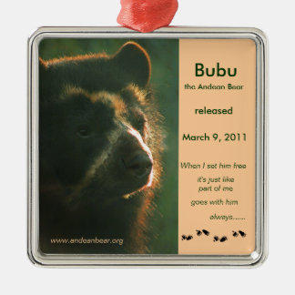 Bubu ist frei! silbernes ornament