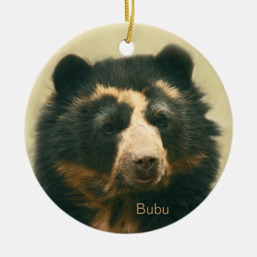 Bubu Porträts Keramik Ornament (Vorne)