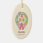 Bubu the Guinea pig, Christmas Gift Keramik Ornament (Rechts)