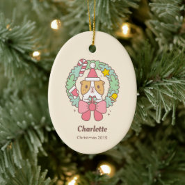 Bubu the Guinea pig, Christmas Gift Keramik Ornament