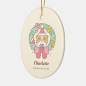 Bubu the Guinea pig, Christmas Gift Keramik Ornament (Links)