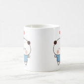 Bubu und Dudu Milk und Mocha Bears Kawaii Paar Kaffeetasse (Mittel)