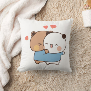 Bubu und Dudu Milk und Mocha Bears Kawaii Paar Kissen