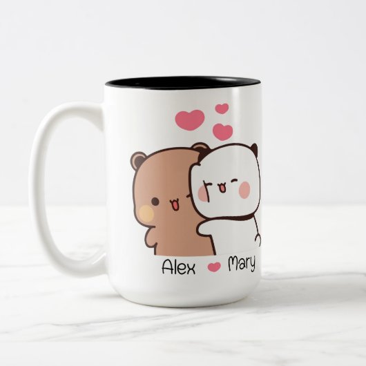Bubu und Dudu Tasse - Personalisierte Couple-Gesch (Links)