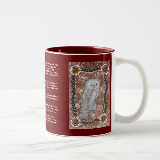 Bubuk (Owl Dreaming) Tasse mit Dreamtime Story (Rechts)