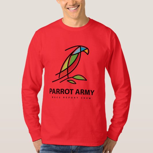Buc Report Show Parrot Army T-Shirt (Vorderseite)