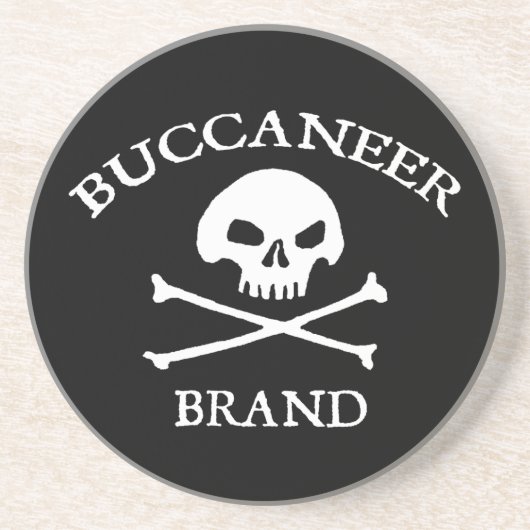 Buccaneer Brand Sandstein Untersetzer (Vorne)