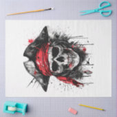 Buccaneer Pirate Red Bandana Decoupage Seidenpapier (Basteln)