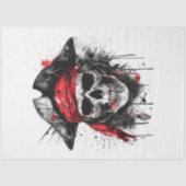 Buccaneer Pirate Red Bandana Decoupage Seidenpapier (Vorderseite)