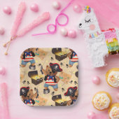 Buccaneering Bär Pappteller (Party)