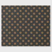 Bucchero "Illud Tempus" Black & Gold Luxury Geschenkpapier (Flach)