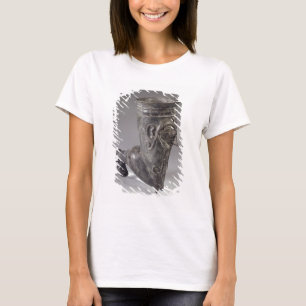 Bucchero Schiff in Form eines Beines mit T-Shirt