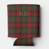 Buccleuch Offizielles Tartan mit Monogramm/Initial Dosenkühler (Rückseite)