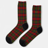 Buccleuch Offizielles Tartan mit Monogramm/Initial Socken (Linkes Detail)