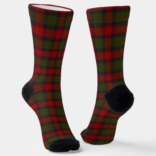 Buccleuch Offizielles Tartan mit Monogramm/Initial Socken (Gewinkelt)