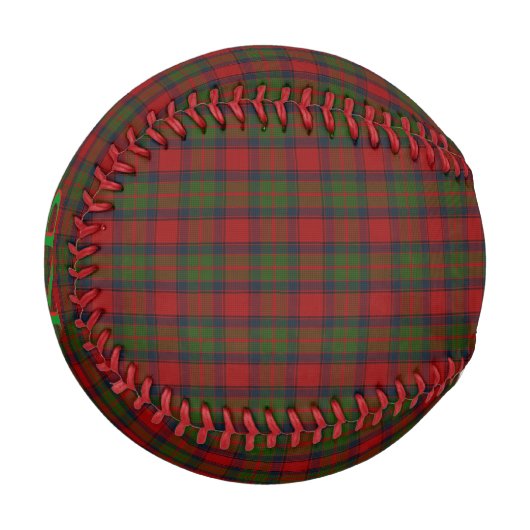 Buccleuch Offizielles Tartan mit Monogramm/Name Baseball (Vorderseite Links)