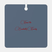 Buccleuch Original Scottish Tartan Ornament Aus Metall (Rückseite)