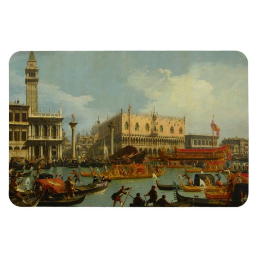 Bucentaur's Return Palazzo Ducale Canaletto Magnet (Horizontal)