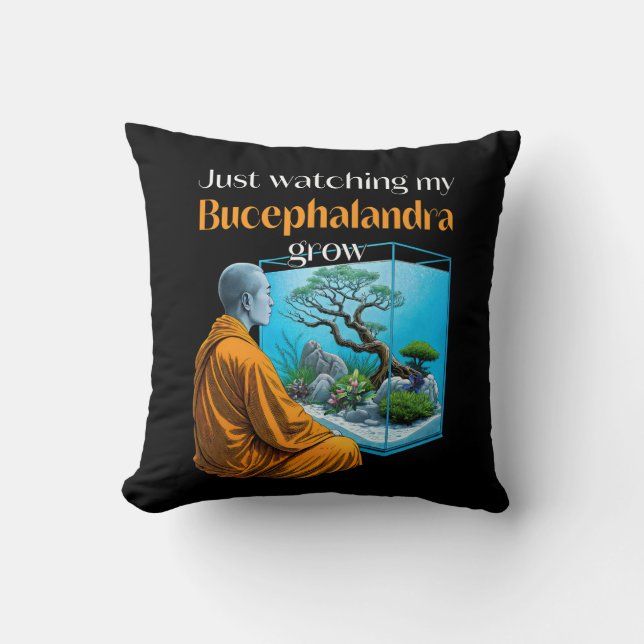 Bucephalandra Zen – A Meditative Aquascaping Kissen (Vorderseite)