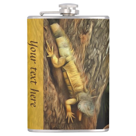 Bucerias Iguana 1069 Flachmann (Vorderseite)