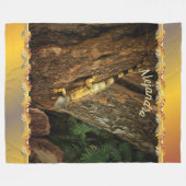 Bucerias Iguana 1069 Fleecedecke (Vorderseite (Horizontal))