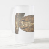 Bucerias Iguana 1069 Mattglas Bierglas (Vorderseite Links)