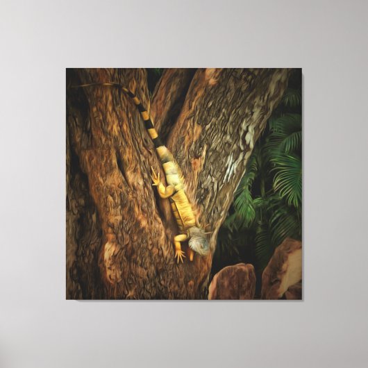 Bucerias Iguana Art Leinwanddruck (Vorderseite)