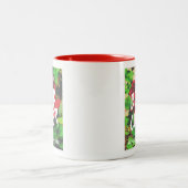 Buch-Abdeckung Autor Werbebuch starten Red hinzufü Zweifarbige Tasse (Mittel)